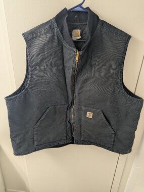Carhartt Insulated Duck Canvas Vest 4XL Tall Black V01